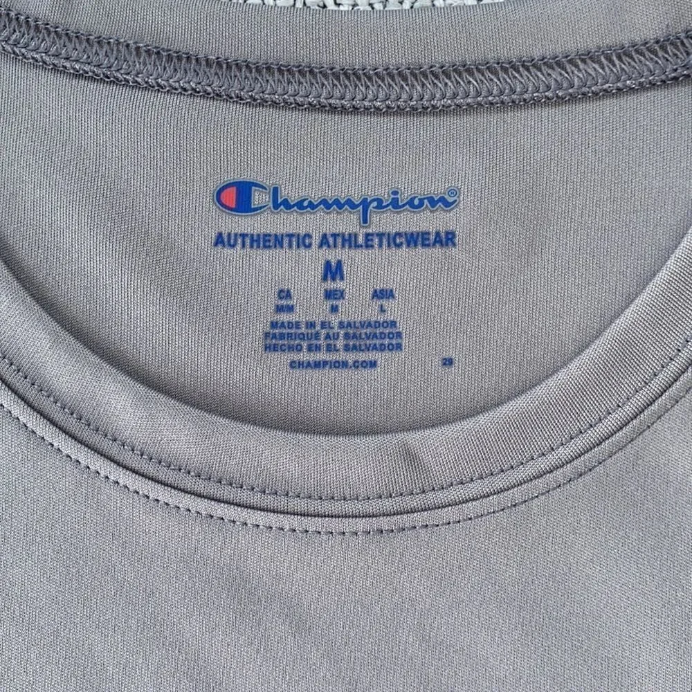 Champion Double Dry Core T-shirt in Stone Gray - Picture 7 of 8